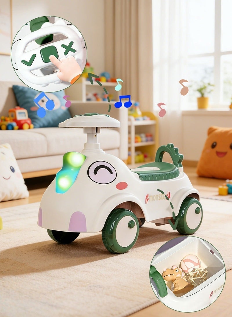 شاربدو دراجة التوازن للأطفال، مركبة توازن ذات أربع عجلات، دراجة توازن للرضع، للفتيان والبنات من عمر 1 إلى 6 سنوات، داخلية وخارجية - Image 1